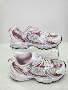 New Balance 530 Kids' White & Pink Athletic Sneakers